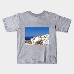 Oia Village III Kids T-Shirt